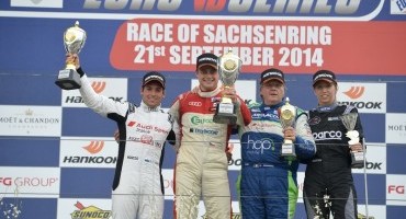 EuroV8Series, Sachsenring: dominio Audi, tre gli equipaggi a podio, 7° Baldan (Mercedes C63 AMG Coupé)