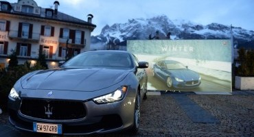 “Maserati Winter Tour”: a Cortina personaggi del cinema e dello sport